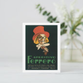 Etikett für Vintages Weinholz Postkarte (Stehend Vorderseite)