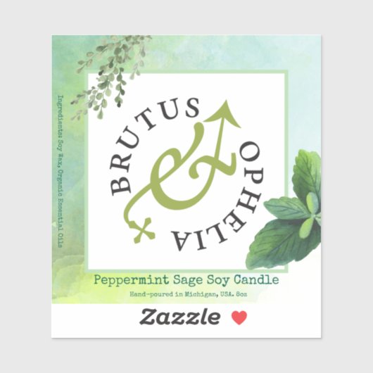 Etikett für Vinyl-Aufkleber mit individueller Auss (Blatt)