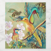 Etikett für Vögel und Bienen (Einzelnes Label)