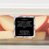 Etikett für wasserdichte Inhaltsstoffe: schwarz, s (Befestigt)