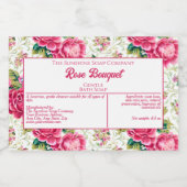 Etikett für wasserdichte Rose für die Seifenverpac (Einzelnes Label)