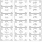 Etikett für wasserdichte, weiße oder klare Kosmeti (Vorderseite)