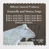 Etikett für wasserdichte Ziegenmilch (Design 1)