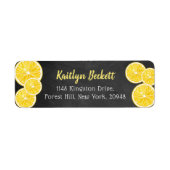 Etikett für Wasserfarben-Lemon-Scheiben (Vorne)