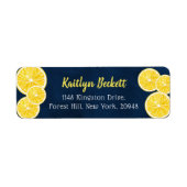 Etikett für Wasserfarben-Lemon-Scheiben (Vorne)