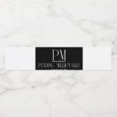 Etikett für Wasserflaschen (8,25" x 1,75") (Einzelnes Label)