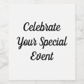 Etikett für Weinflaschen (Einzelnes Label)