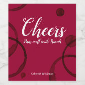 Etikett für Weinsteine (Einzelnes Label)