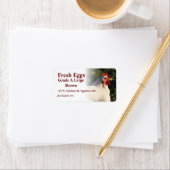 Etikett für Weißhengeier Adressaufkleber (Insitu)