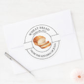 Etikett für Weizenbrot Runder Aufkleber (Umschlag)