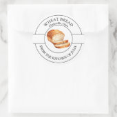 Etikett für Weizenbrot Runder Aufkleber (Tasche)