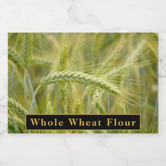 Etikett für Weizenmehl für die Küchenaufbewahrung (Einzelnes Label)
