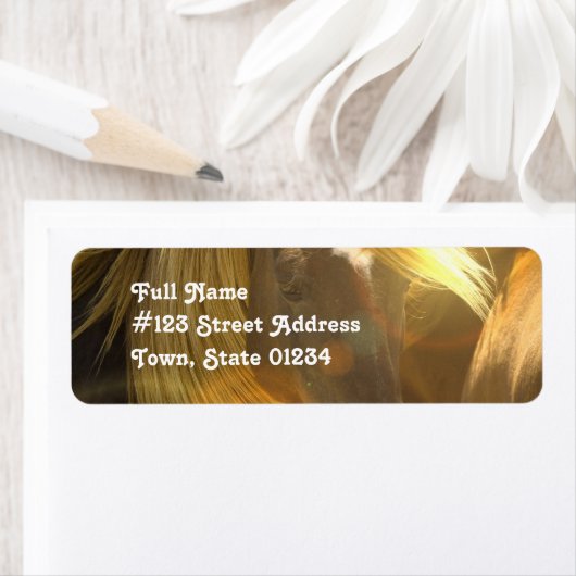 Etikett für Wild-Pferd (Insitu)