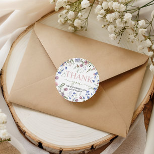 Etikett für Wildblumen-Baby-Party-Geschenke Geschenkanhänger