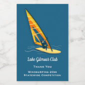 Etikett für Windsurfnahrung (Einzelnes Label)