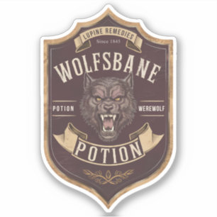 Etikett für Wolfsbane