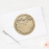 ETIKETT FÜR Zauber UND POSITIONEN Runder Aufkleber (Umschlag)