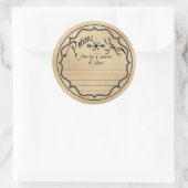 ETIKETT FÜR Zauber UND POSITIONEN Runder Aufkleber (Tasche)