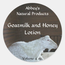 Etikett für Ziegenmilch