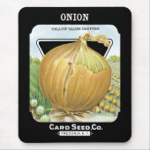 Etikett für Zwiebelpackungen Mousepad (Vorne)