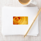 ETIKETT "GELBE ROSE" ADRESSAUFKLEBER (Insitu)