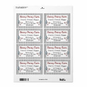 Etikett "Gezüchtete Hühner" (Vorne)