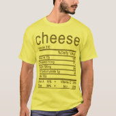Etikett "Käse Nutrition Facts" T-Shirt (Vorderseite)