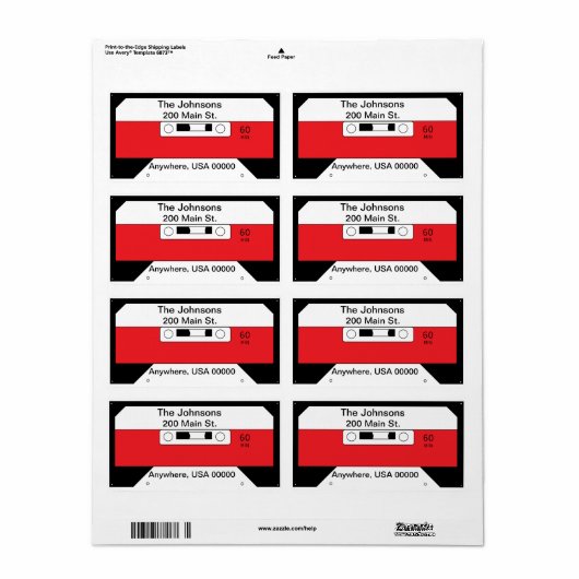 Etikett "Kassettenband" (Vorne)