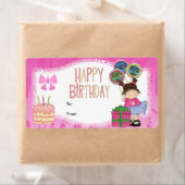 Etikett Kinder Geschenk Geburtstag Pink (Insitu)
