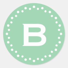 Etikett / Minze für moderne Circle Docker Runder Aufkleber