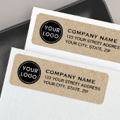 Etikett mit benutzerdefiniertem Logo "Kraft-Papier