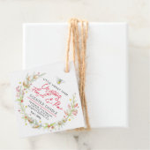 Etikett mit Blumenkerze Geschenkanhänger (Beispiel)