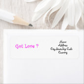 Etikett mit got Liebe (Insitu)