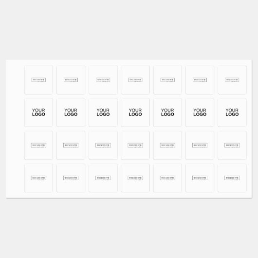 Etikett mit mittelquadratischem Eisen (Blatt)