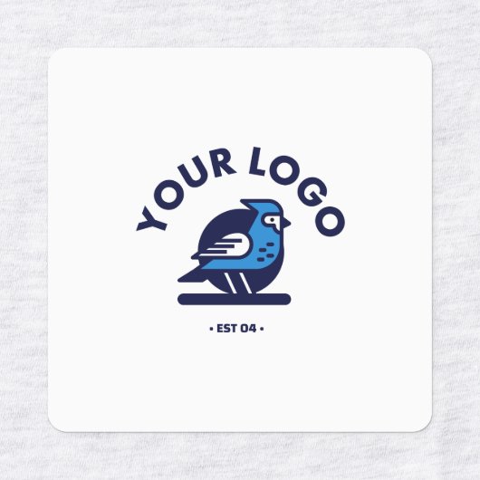 Etikett mit mittelquadratischem Eisen (Design 2)