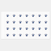 Etikett mit mittelquadratischem Eisen (Blatt)