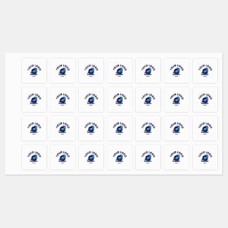 Etikett mit mittelquadratischem Eisen