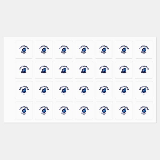Etikett mit mittelquadratischem Eisen (Blatt)