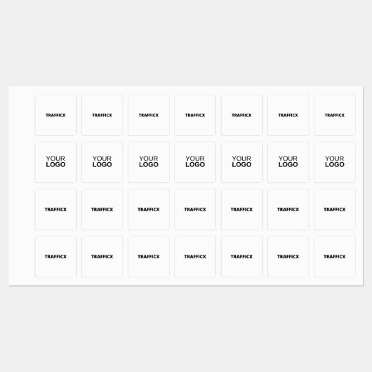 Etikett mit mittelquadratischem Eisen (Blatt)