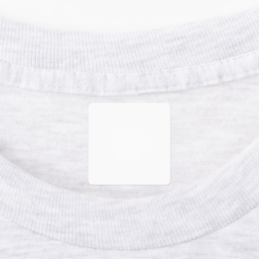 Etikett mit mittelquadratischem Eisen (Befestigt)