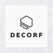 Etikett mit mittelquadratischem Eisen (Design 1)