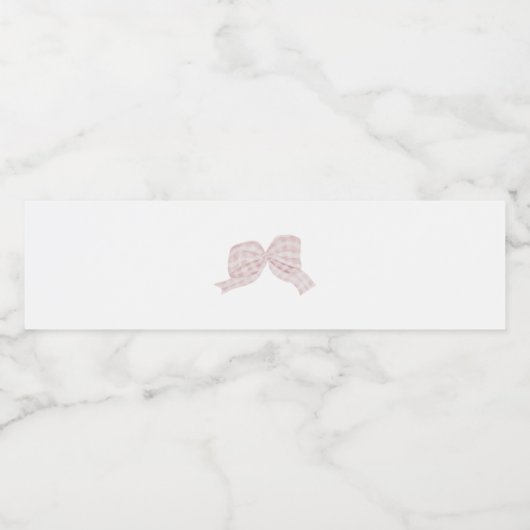 Etikett mit rosa Bugwasser (Einzelnes Label)