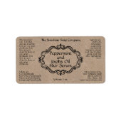 Etikett mit Vintagem Rahmen-Beutel Adressaufkleber (Vorne)