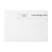 Etikett mit weißer Vorlage für lange Seife (Rückseite)