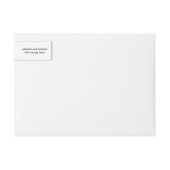 Etikett mit weißer Vorlage für lange Seife (Vorderseite)