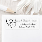 Etikett mit zwei Hauptadressen (Insitu)