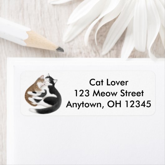 Etikett Muttertiere Liebe Katzen (Insitu)