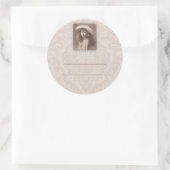 Etikett Nostalgia Viktorianisch Girl Runder Aufkleber (Tasche)