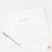 Etikett Ovaler Aufkleber (Umschlag)