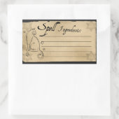 ETIKETT RECHTECKIGER AUFKLEBER (Tasche)